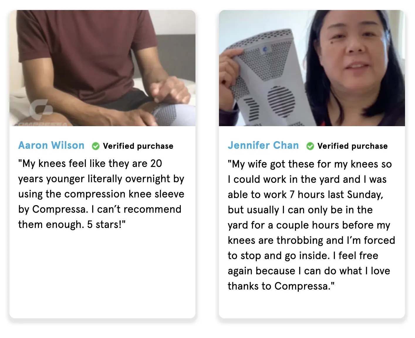Person using treadmill wearing Compressa
